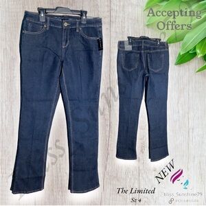 The Limited NEW - Sz 4 - bootcut jeans - business casual - middle fold legs